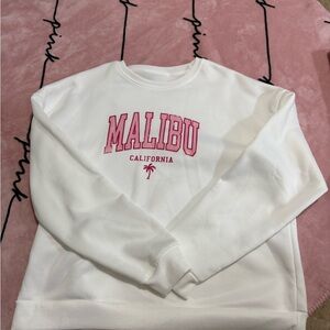 White Malibu California Sweatshirt